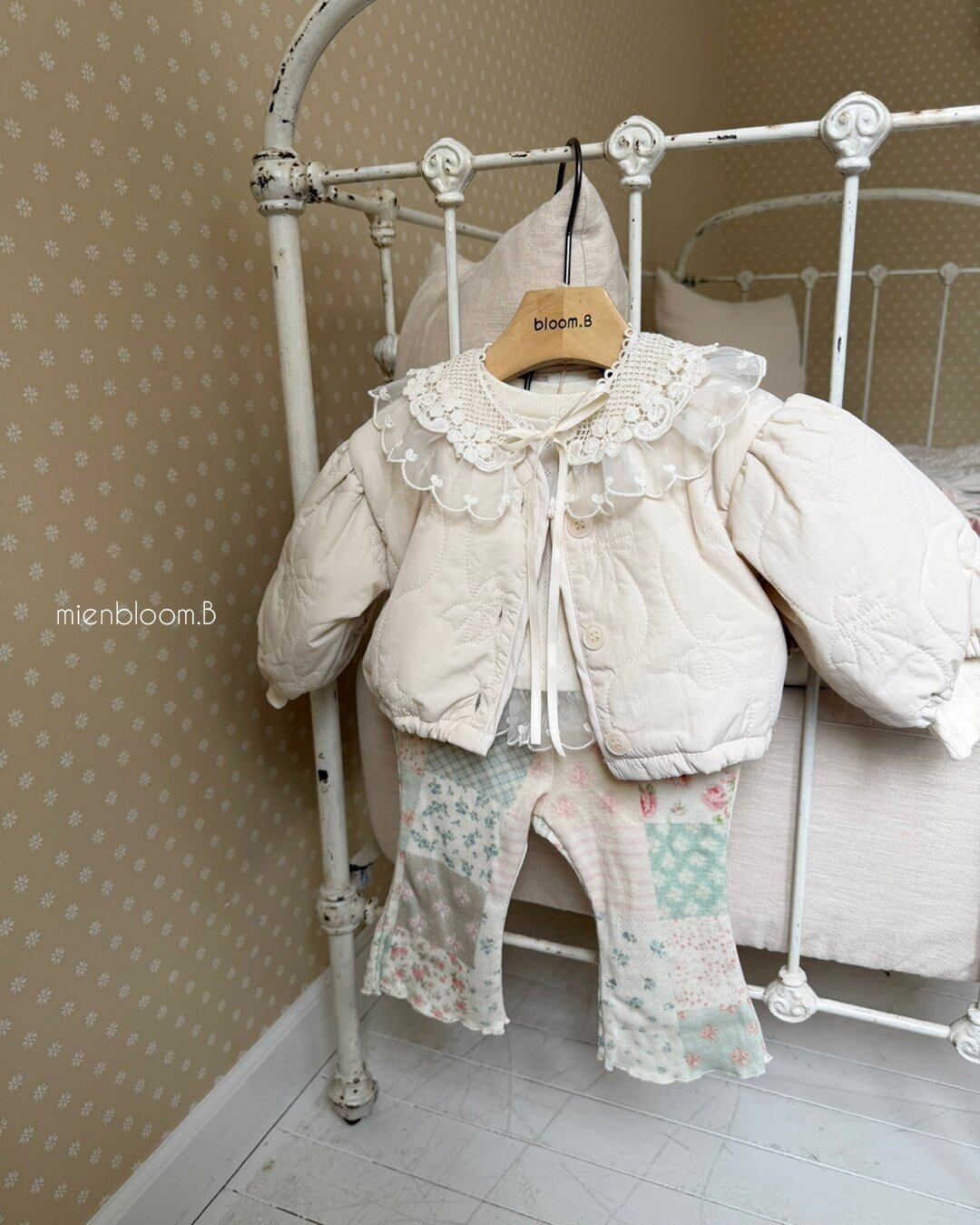 送料無料【予約】/ baby パッチブーツカットレギンス / mienbloom