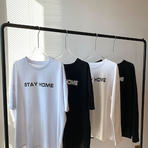 STAY HOME  Long-Tshirt　2color