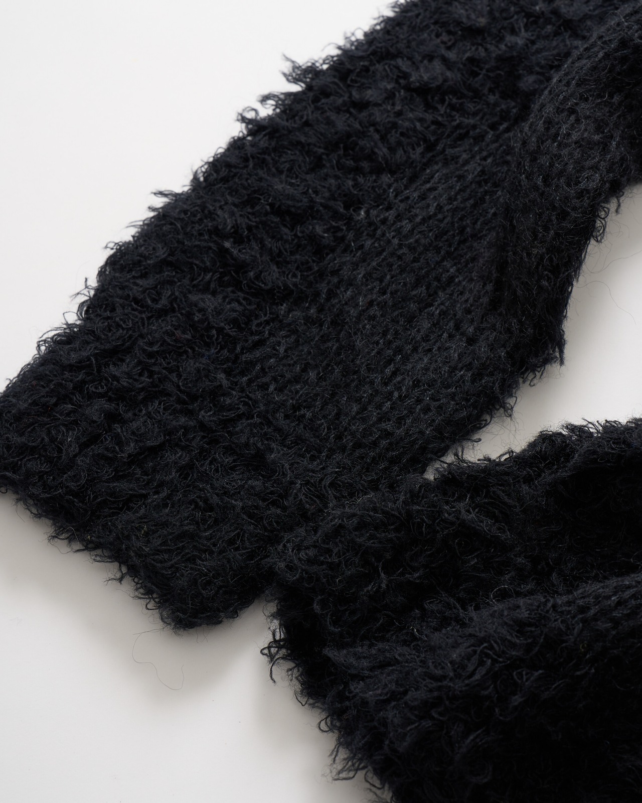 Poodle Shaggy Intarsia Pullover Knit