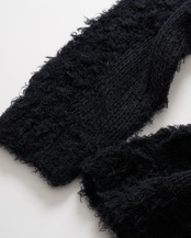 Poodle Shaggy Intarsia Pullover Knit