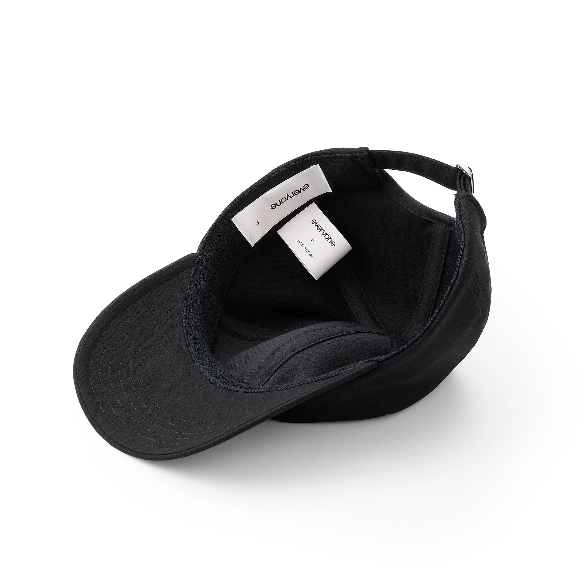 everyone wool flannel original logo 6-panel cap (BLACK) | everyone