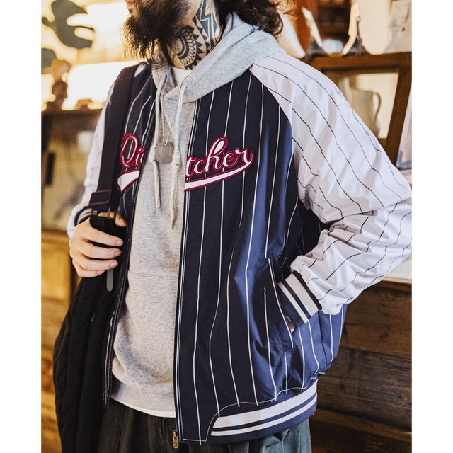 Baseball Stripe Retro Jacket【G1101】