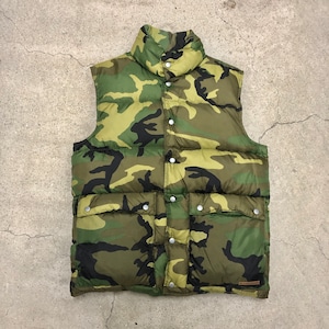 CORE FIGHTER/Camouflage Down Vest/XL/カモフラ柄/ダウンベスト/カーキ/グリーン/CF/コアファイター