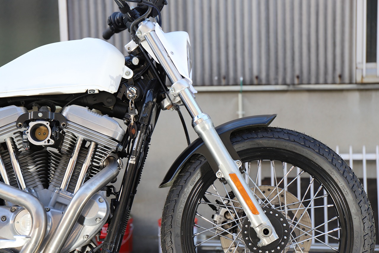 ShortRib (Front)Fender XL/DYNA（39mm(Narrow glide) BLACK Painted