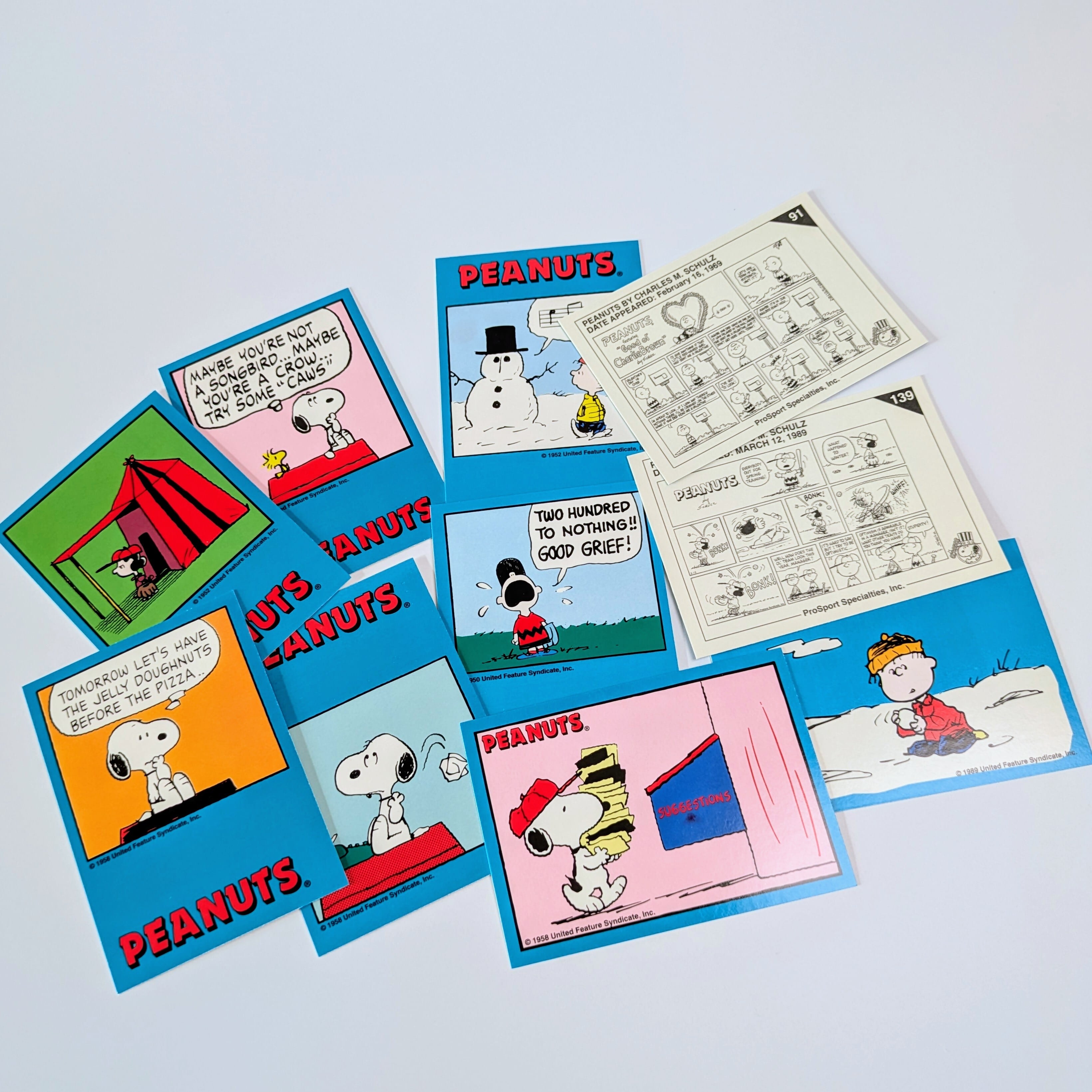 ☆送料無料！☆1992年製【 PEANUTS  Series1 CLASSIC ( ピーナッツ シリーズ 1 クラシック ) SNOOPY / スヌーピー 】VINTAGE トレーディングカード 単品 （1個=10CARDS）〚アメリカン雑貨 アメトイ〛