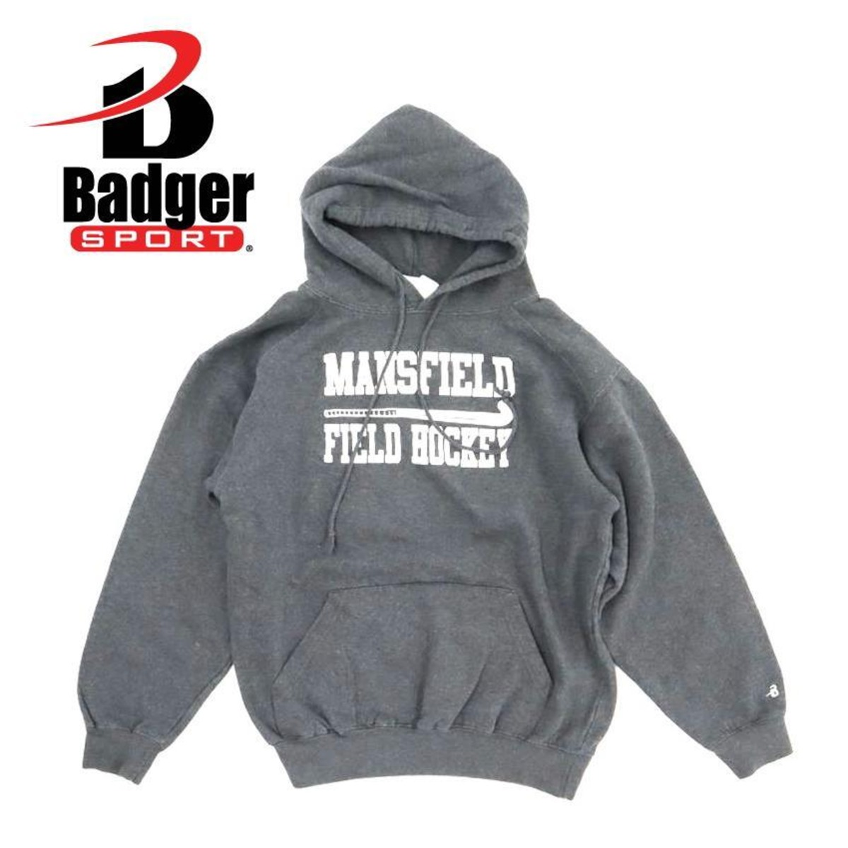 ☆アメリカ古着☆Badger sport MANSFIELD FIELD HOCKEY ひび割れロゴ 