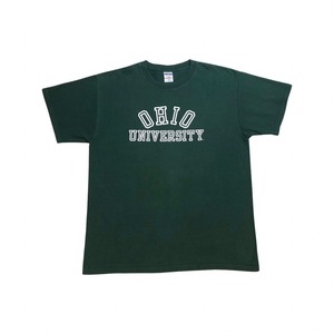 "OHIO UNIVERSITY" print green T-shirts