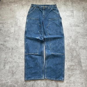 メキシコ製 デニム ダブルニー Carhartt B73-DST 33×34
