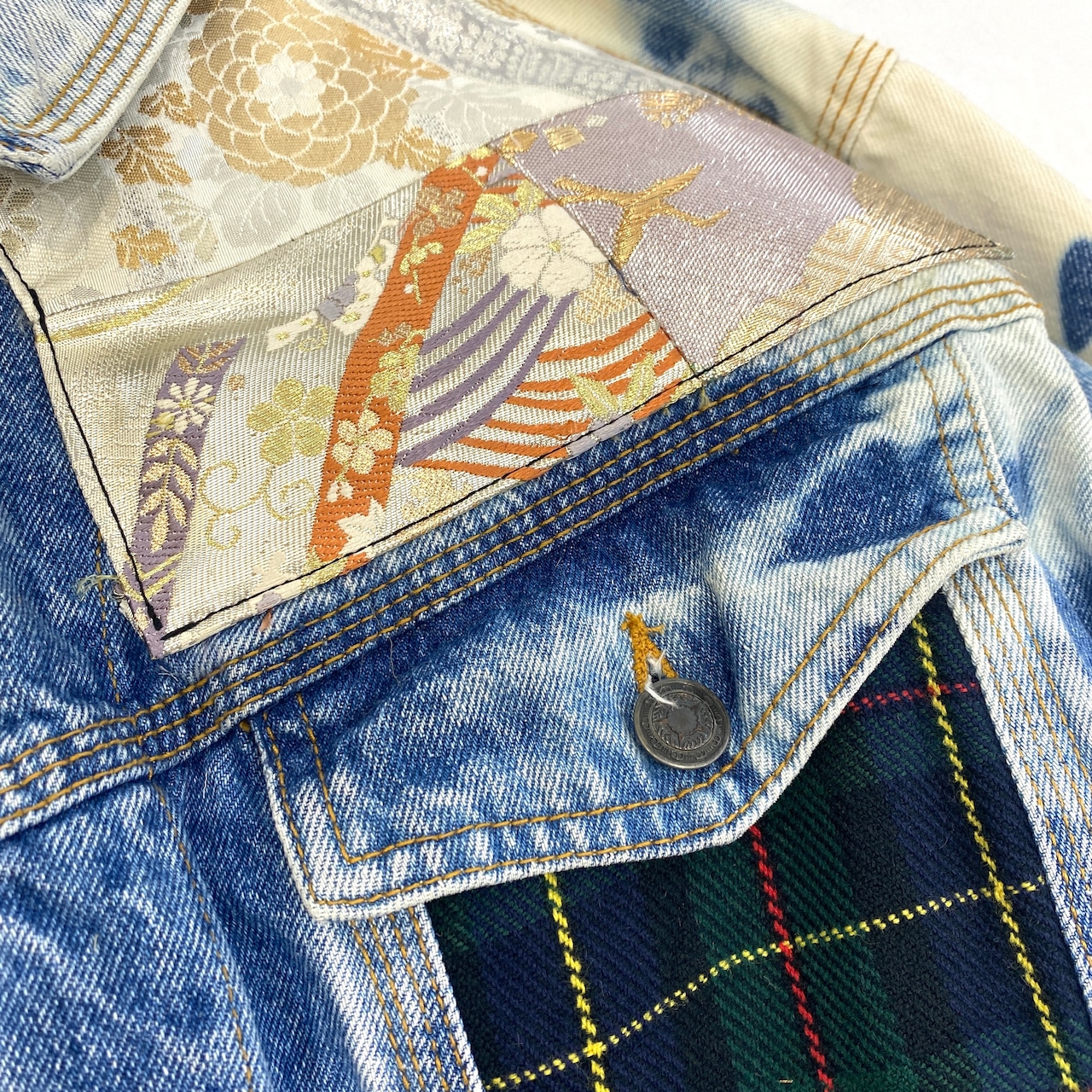 【kimonojk51】着物デニムジャケットKIMONO DENIM JACKET