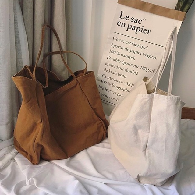 使い方いろいろ シンプル 無地 くたっと キャンバスバッグ 帆布素材 大きめ 肩掛け レディース トートバッグ 大容量 持ち手 キャンバストートバッグ 通勤 通学 お出かけ マザーズバッグ ベビー エミリースタイル Emilystyle Emilystyle エミリースタイル ペット