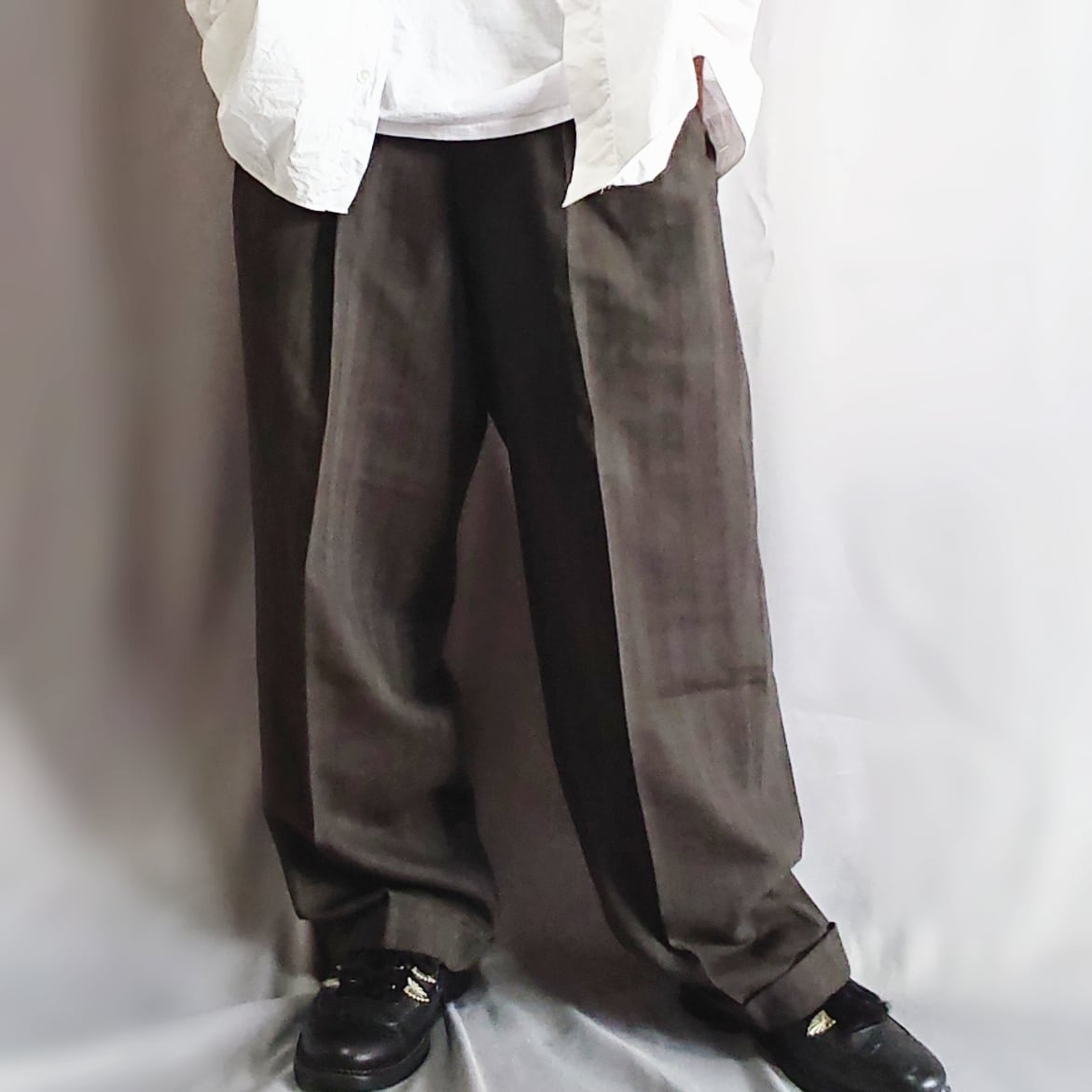Bisione- ITALY MADE SLACKS PT BROWN | eeff.