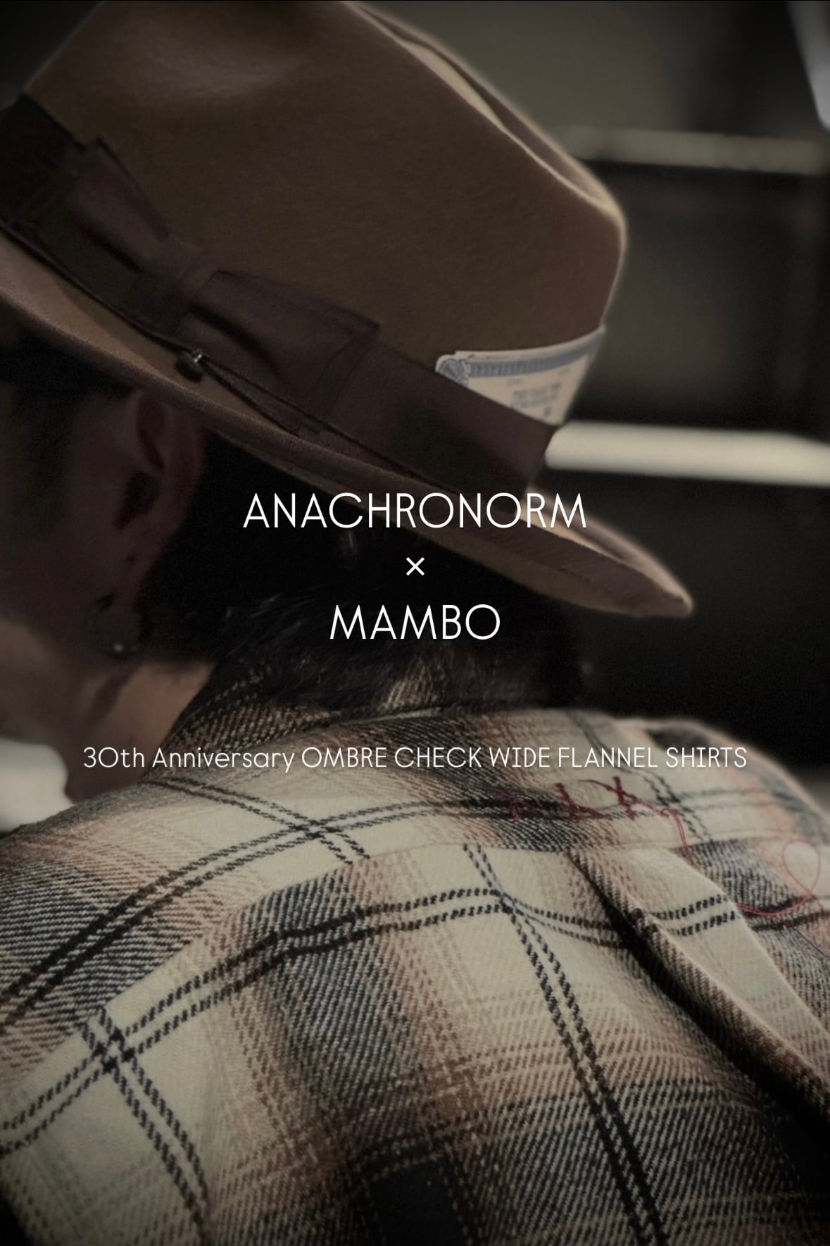 ANACHRONORM×MAMBO 30th Anniversary OMBRE CHECK WIDE FLANNEL SHIRTS