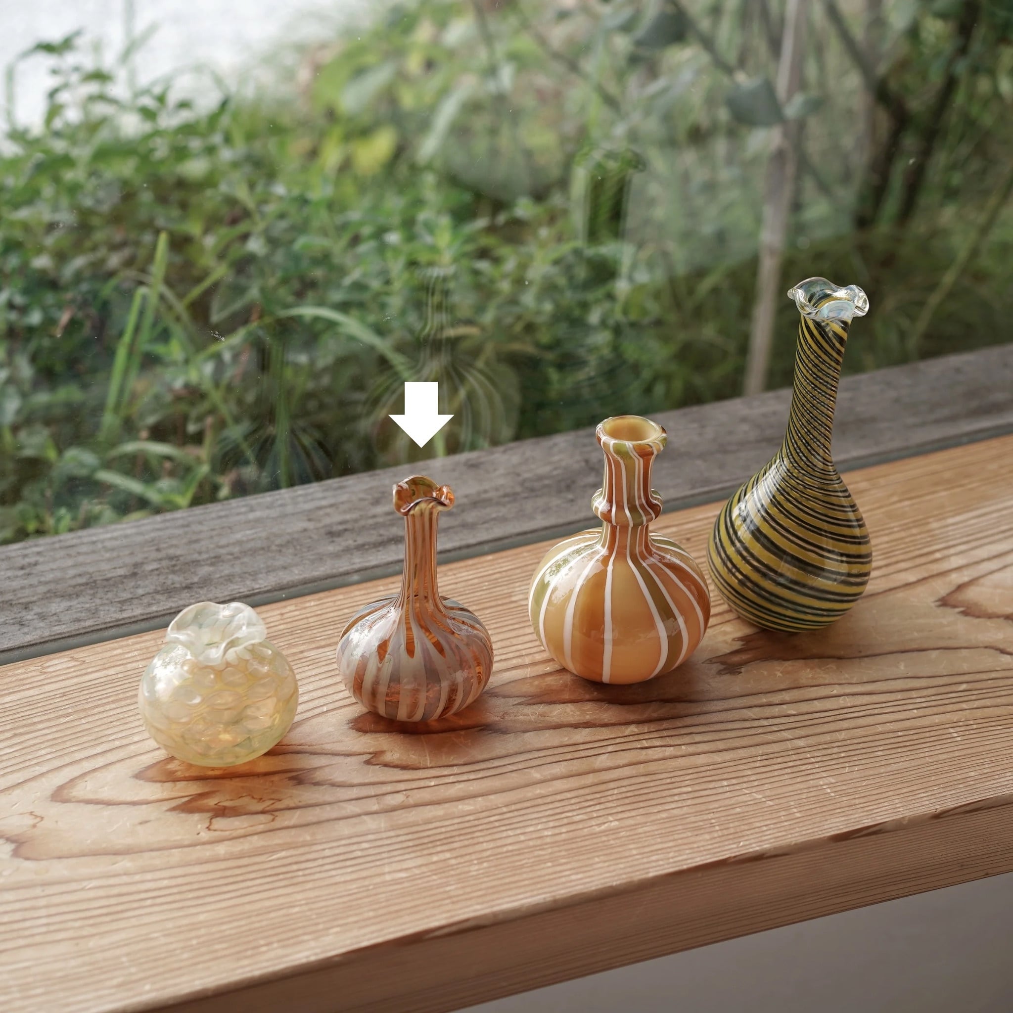 インド製吹きガラスミニベース 02