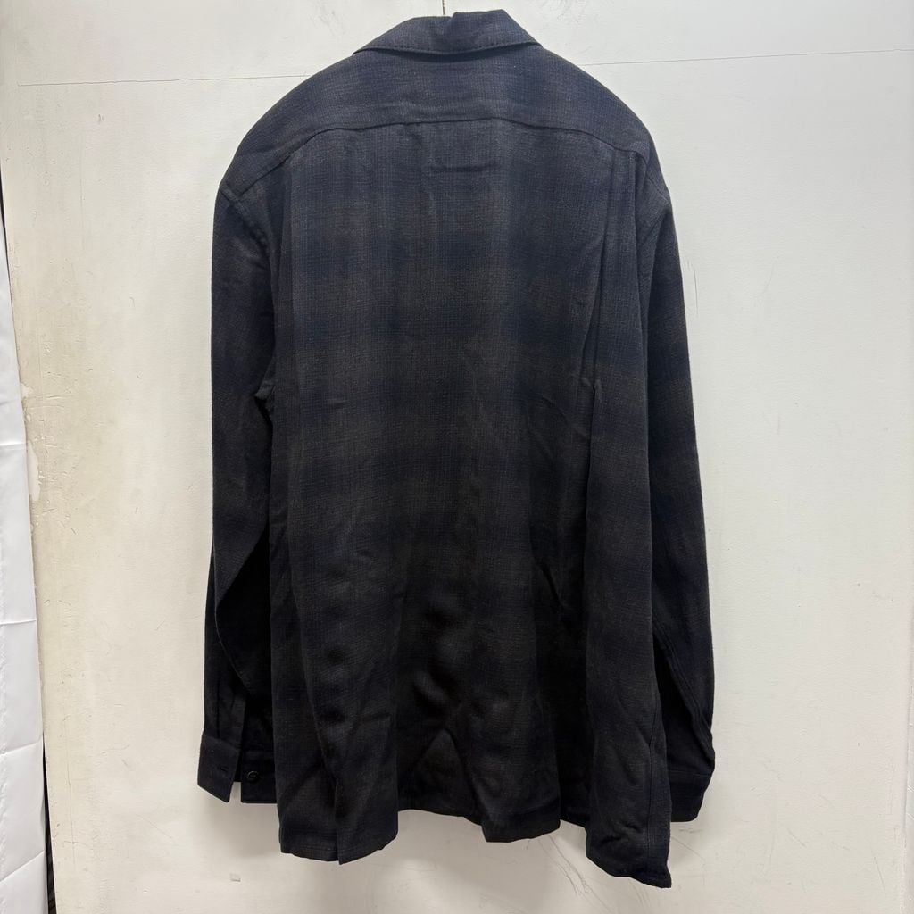 COMOLI コモリ 22AW ウールチェックオープンカラーシャツ W03-02018