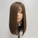 毛量減 羽ウィッグ 未カット 35cm アッシュベージュ系