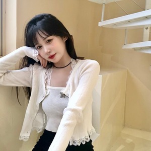 【韓国通販 dgo】round neck knit cardigan 2colors（A0053）