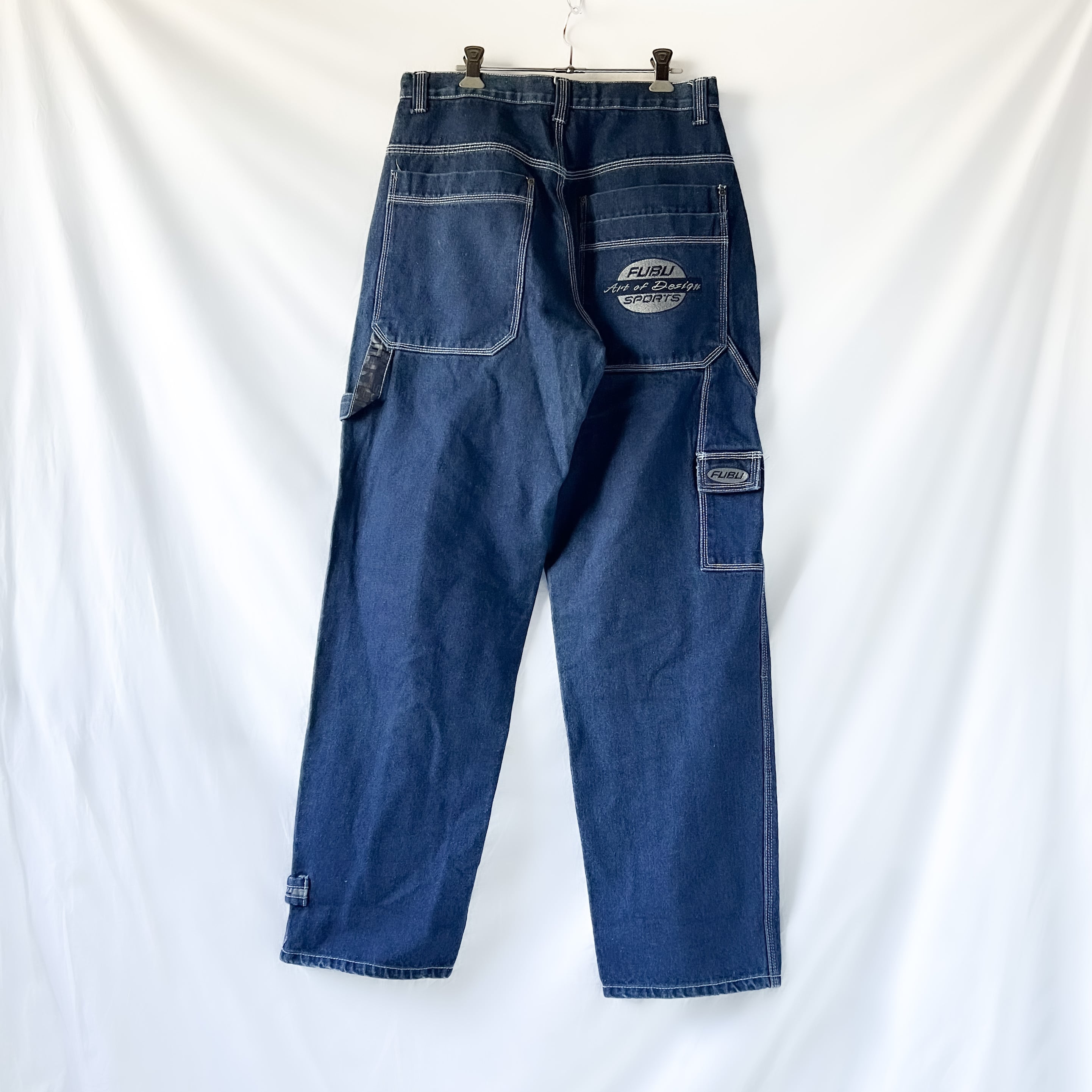 メンズ デニム パンツ ブルー ビッグシルエット USA 90s