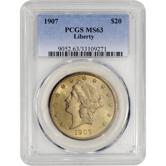 USA 20ドル金貨 Liberty Head Double Eagle - PCGS MS63 - 1907