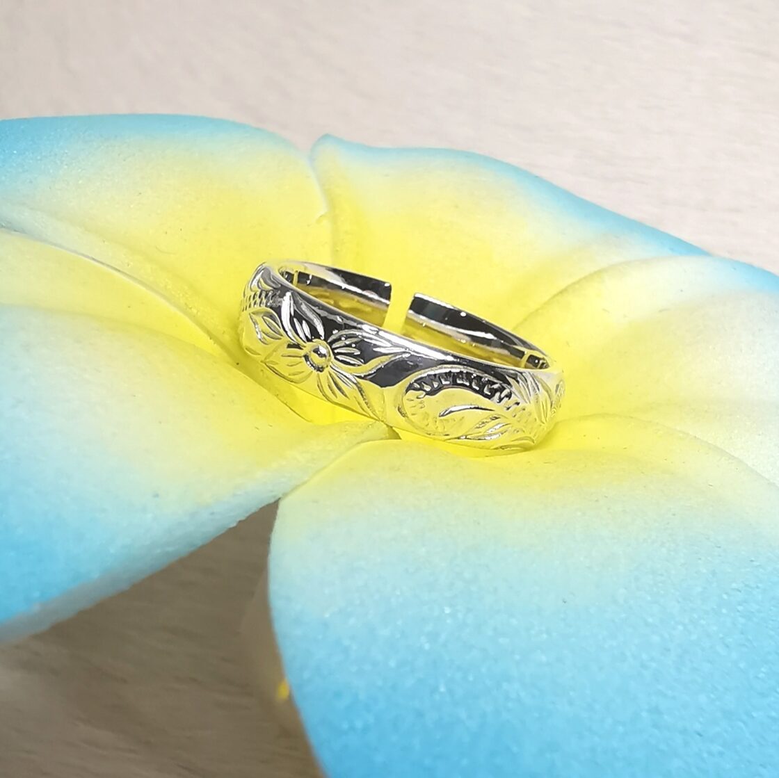 TIFFANY ティファニー 指輪 ハイビスカス 花 フラワー 925 7号 
