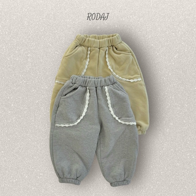 【取寄】rodaj｜sander jogger pants｜サンダージョガーパンツ｜XS-JL｜kids&jr｜25 winter
