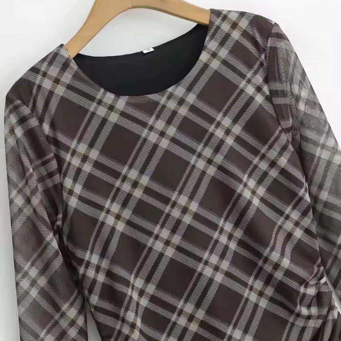 asymmetry hem sheer dress