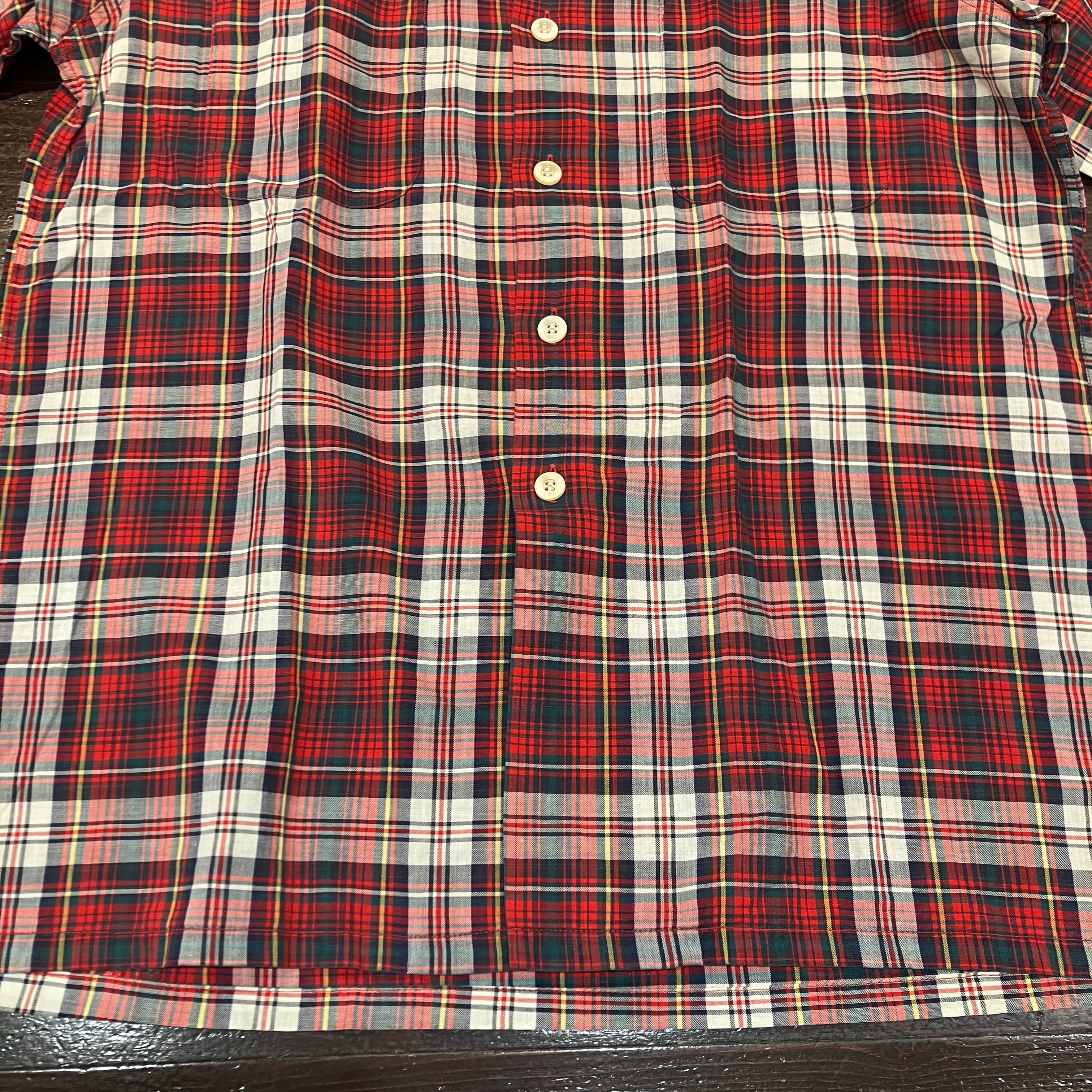 1960'S DONEGAL S/S COTTON RED CHECK SHIRT | safarionline