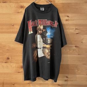 【FRUIT OF THE LOOM】 90s Hank Williams Jr ハンクウィリアムズ JR XL シングルステッチ Tシャツ US古着 アメリカ古着