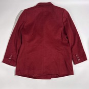 カシミヤ100% Leilian レリアン ダブル ジャケット 15＋/ワインレッド系 レディース