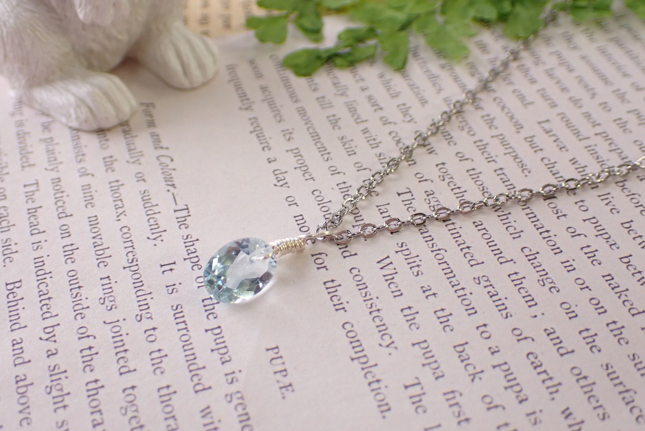 ブルートパーズネックレス　1.53ct　[C6‐955]