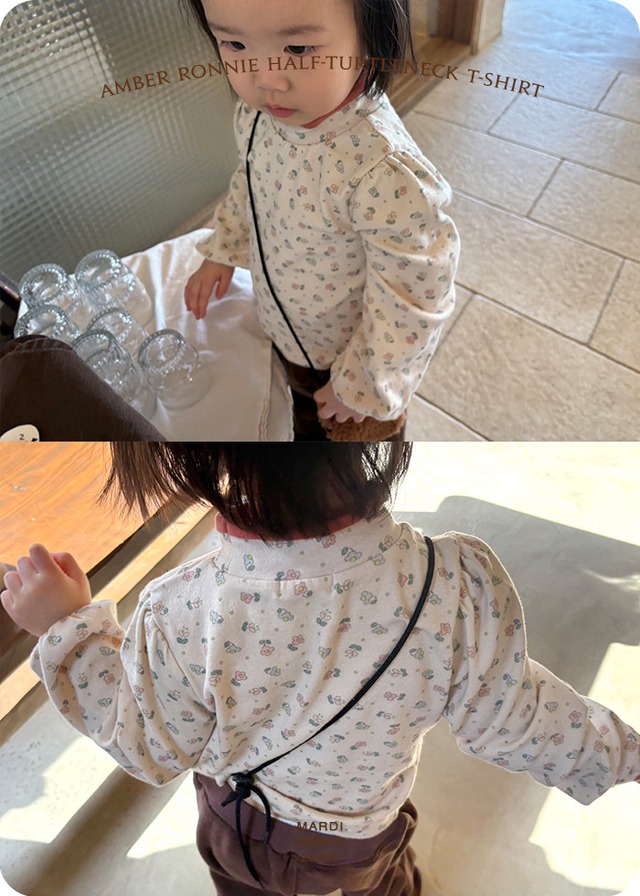 【取寄】mardi amber|loni mock-neck tee|ロニーハイネックT|S-2XL|kids|25 winter