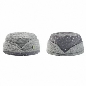 [Two Days off] wave tassel cable knit hat