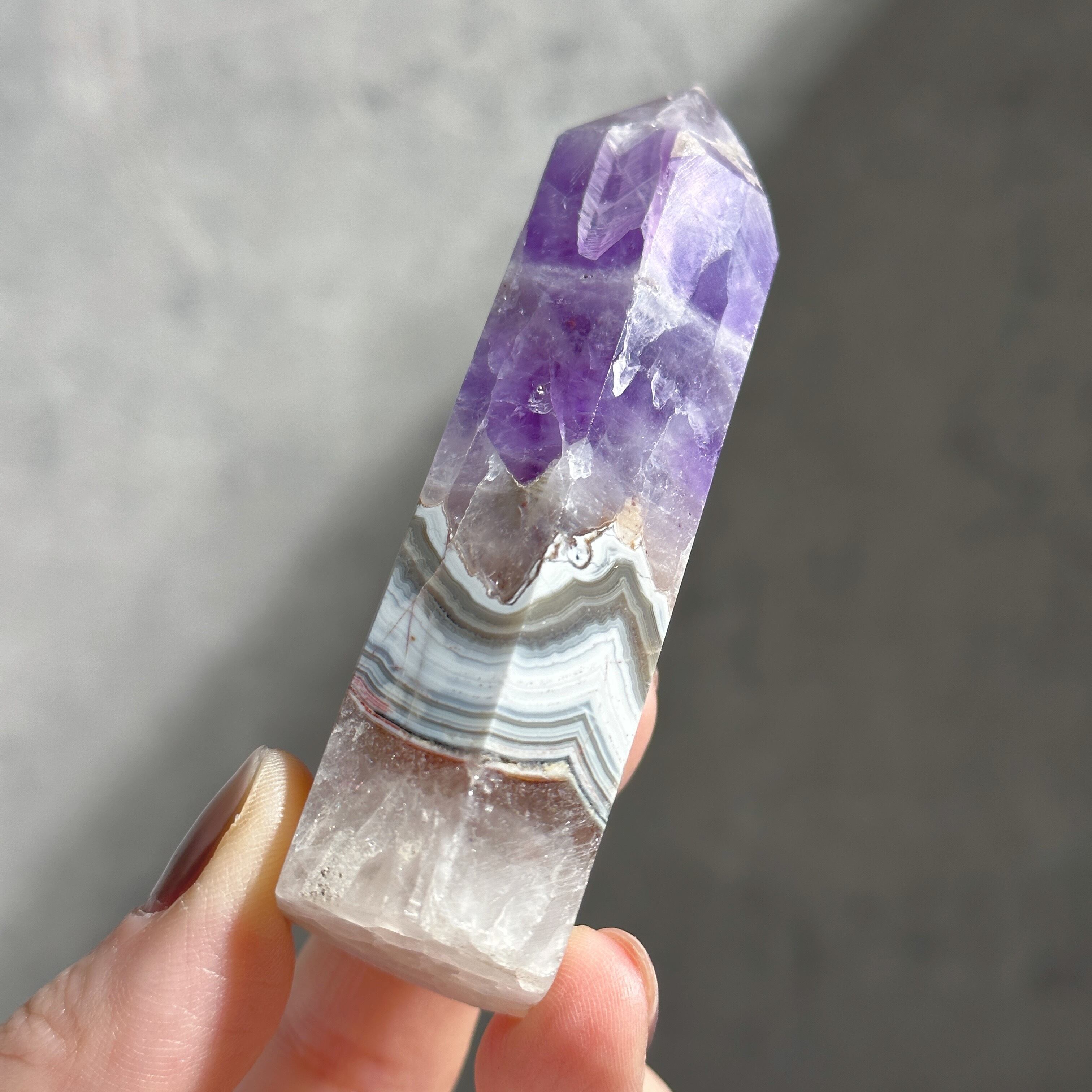 アメジスト×アゲート タワー33◇ Amethyst Tower ◇天然石・鉱物