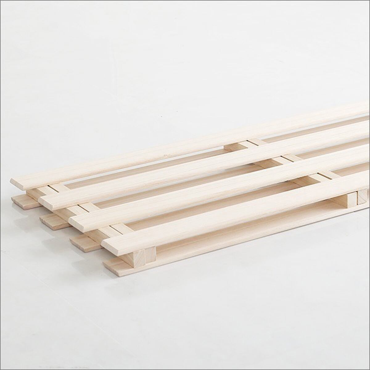 天然木使用 通気性 抗菌防カビ調湿効果 軽量押し入れ桐すのこ 2枚入り収納家具 押入れ収納 押入