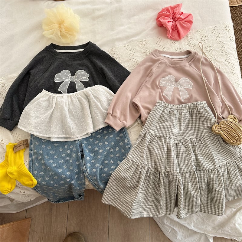 チェックロングスカート