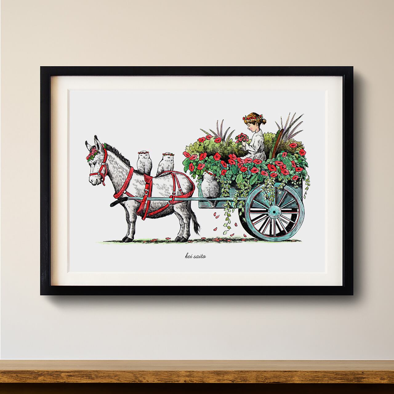 No.24 アートポスター《 Garden 》 | kei saito | OFFICIAL ONLINE SHOP