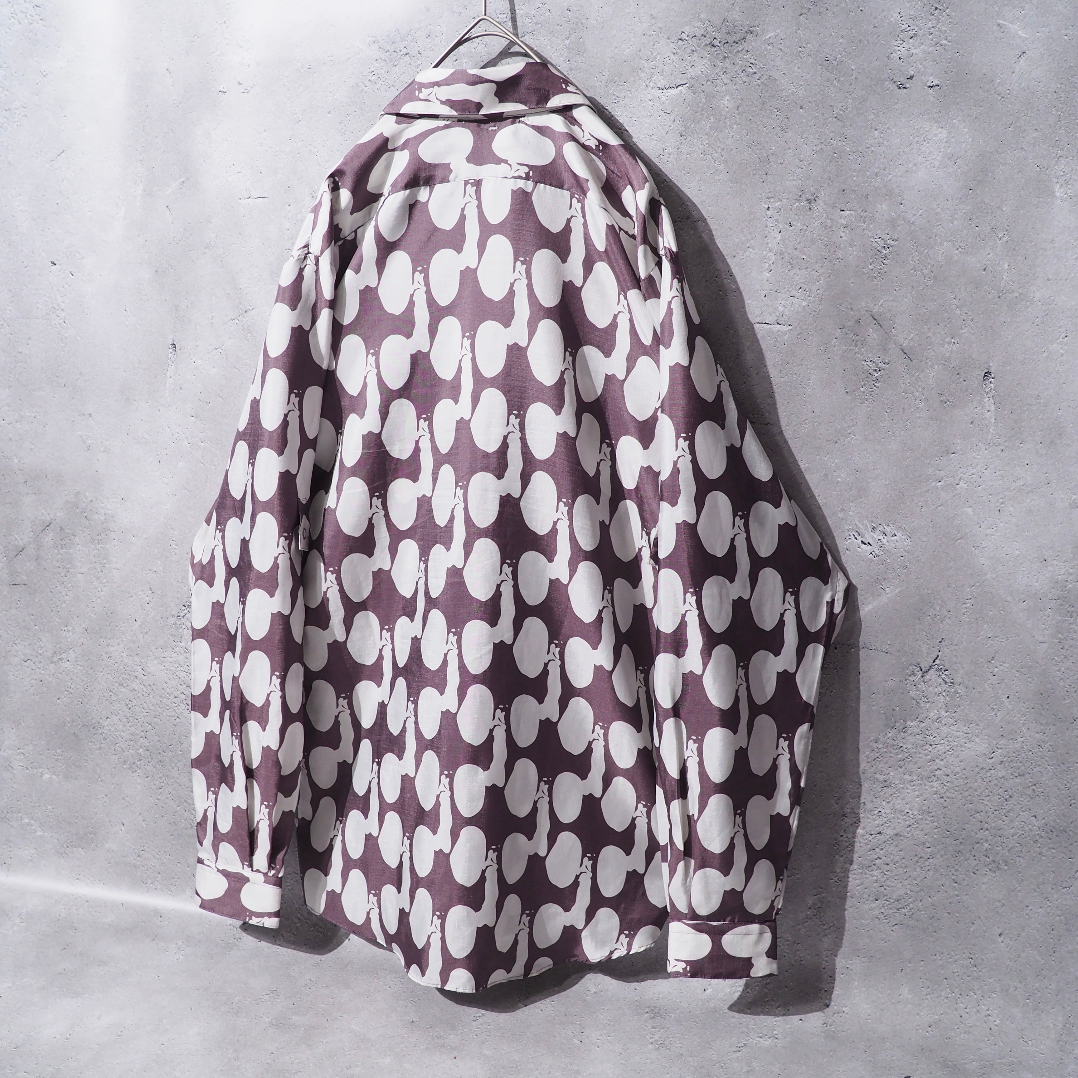 ” N.HOOLYWOOD ” Drop Dot all pattern Long sleeve shirt