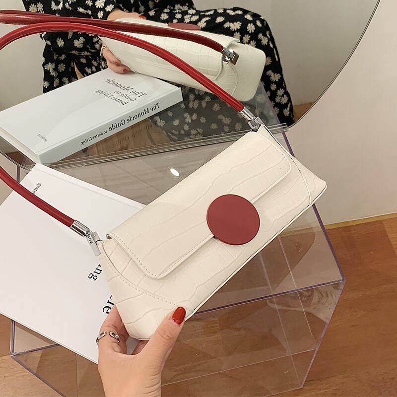 フレンチニッチバッグ女性バッグ2020新しい波夏のファッションシンプルなショルダーバッグネットレッドワイルド脇の下のバッグ Tiancai_Wing_Bag1630006