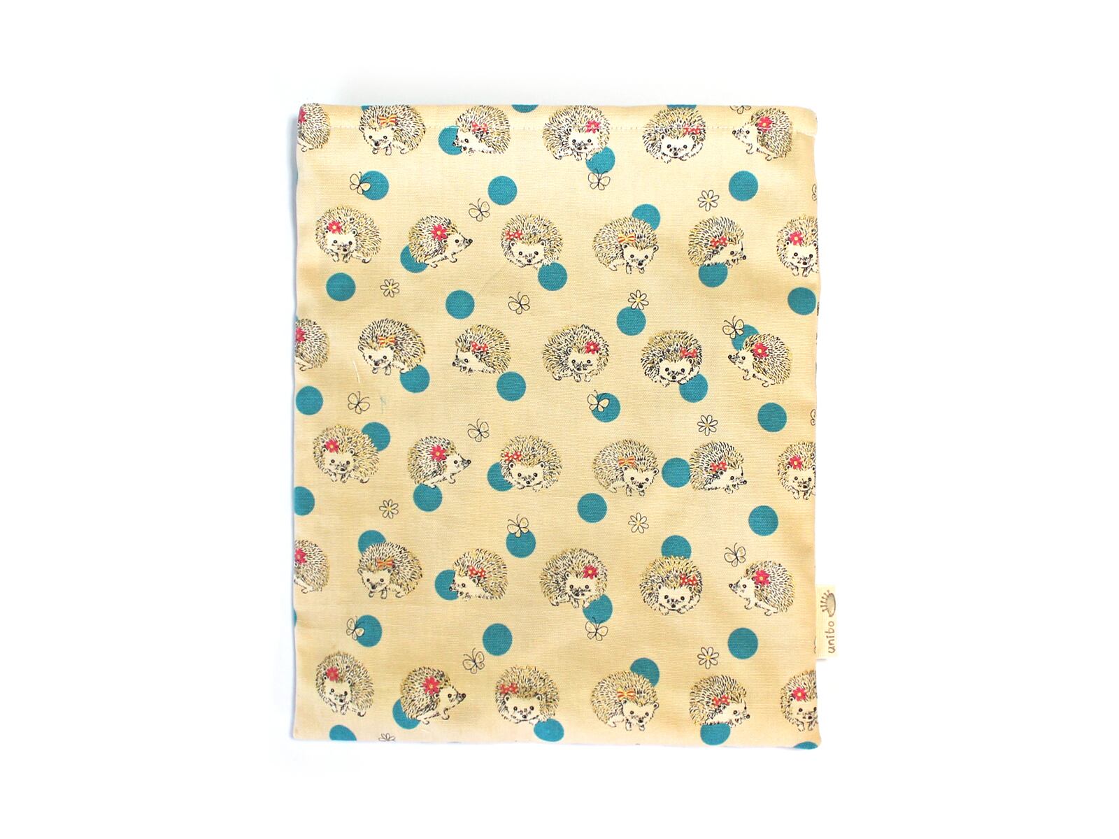ハリネズミ用寝袋 L(夏用) 綿オックス×スムースニット きらきらハリネズミ パステルブルー / Large Snuggle Sack for Hedgehog for Summer