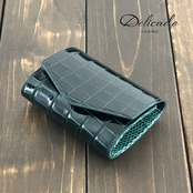 クロコダイル コンパクトウォレット ダークキプロス