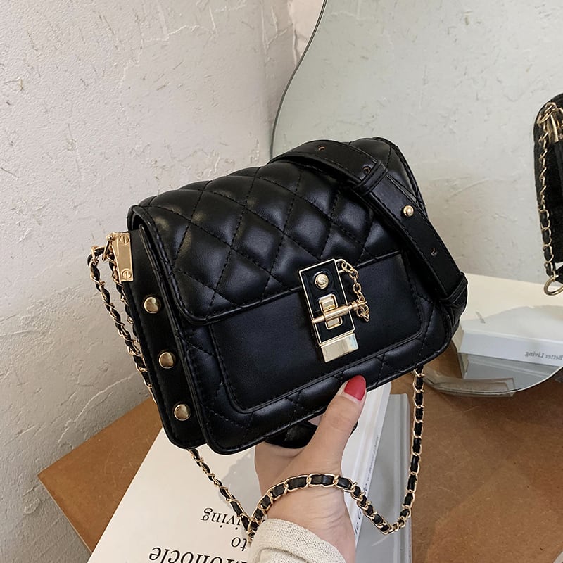 センスバッグ女性2020新しい流行のファッションロンバスチェーンバッグショルダーメッセンジャーバッグワイルドインス小さな正方形のバッグ Tiancai_Wing_Bag32052313764