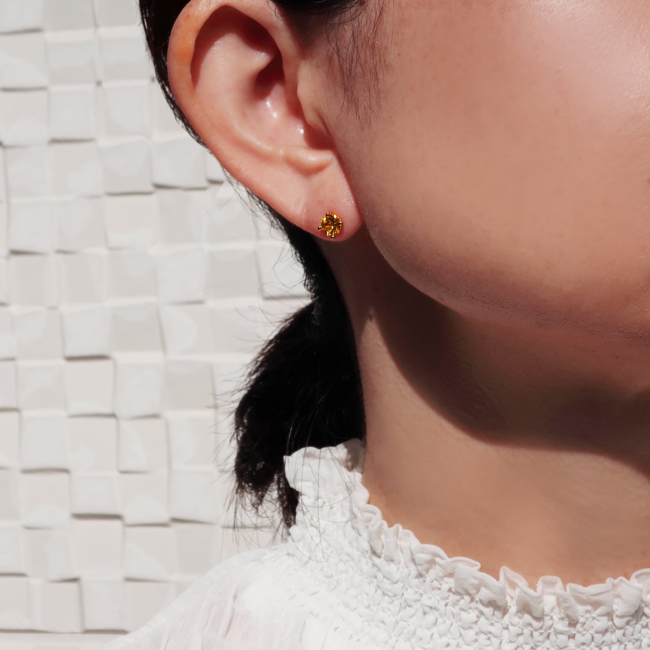 LJTRになります K18シトリントパーズ（黄水晶）ピアス SA-2646YGCI | hinaryhimary