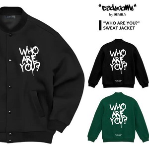 CODENAME by demily「"WHO ARE YOU?"  Sweat Jacket Black/Green」