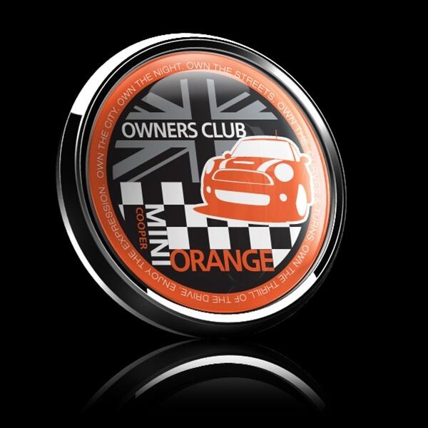 ゴーバッジ(ドーム)（CD0379 - MINI OWNERSCLUB ORANGE） - 画像2