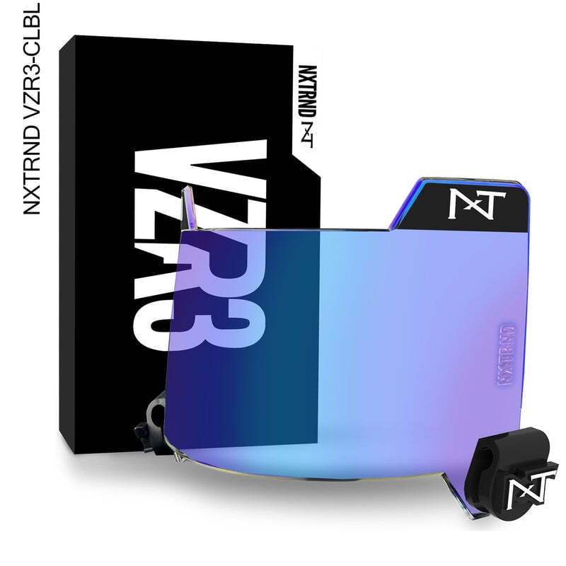 NXTRND製 VZR3 アメフト アイシールド クリアブルー