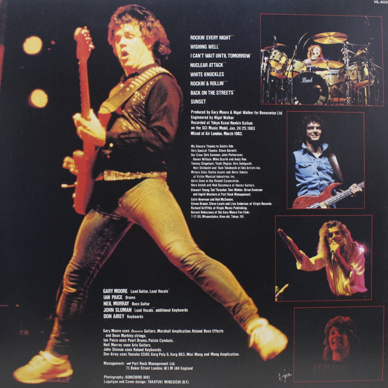 Gary Moore / Rockin' Every Night - Live In Japan [VIL-6039, VIRG-6039] - 画像2