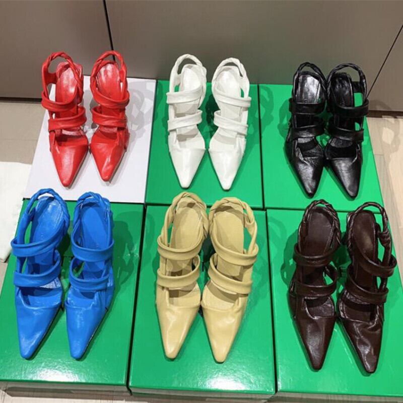 【新作】【送料無料】 とがったハイヒールサンダルレディースシープスキンソフトスティレットハイヒールファッションレディースフラットサンダル夏レディースハイヒール 靴 シューズ サマー 夏物 10b367116677878