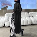 Fashionable turtleneck sweater dress(ME046)