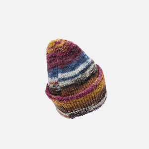 ★RAINBOW STRIPED WOOL HAT　　　A0827