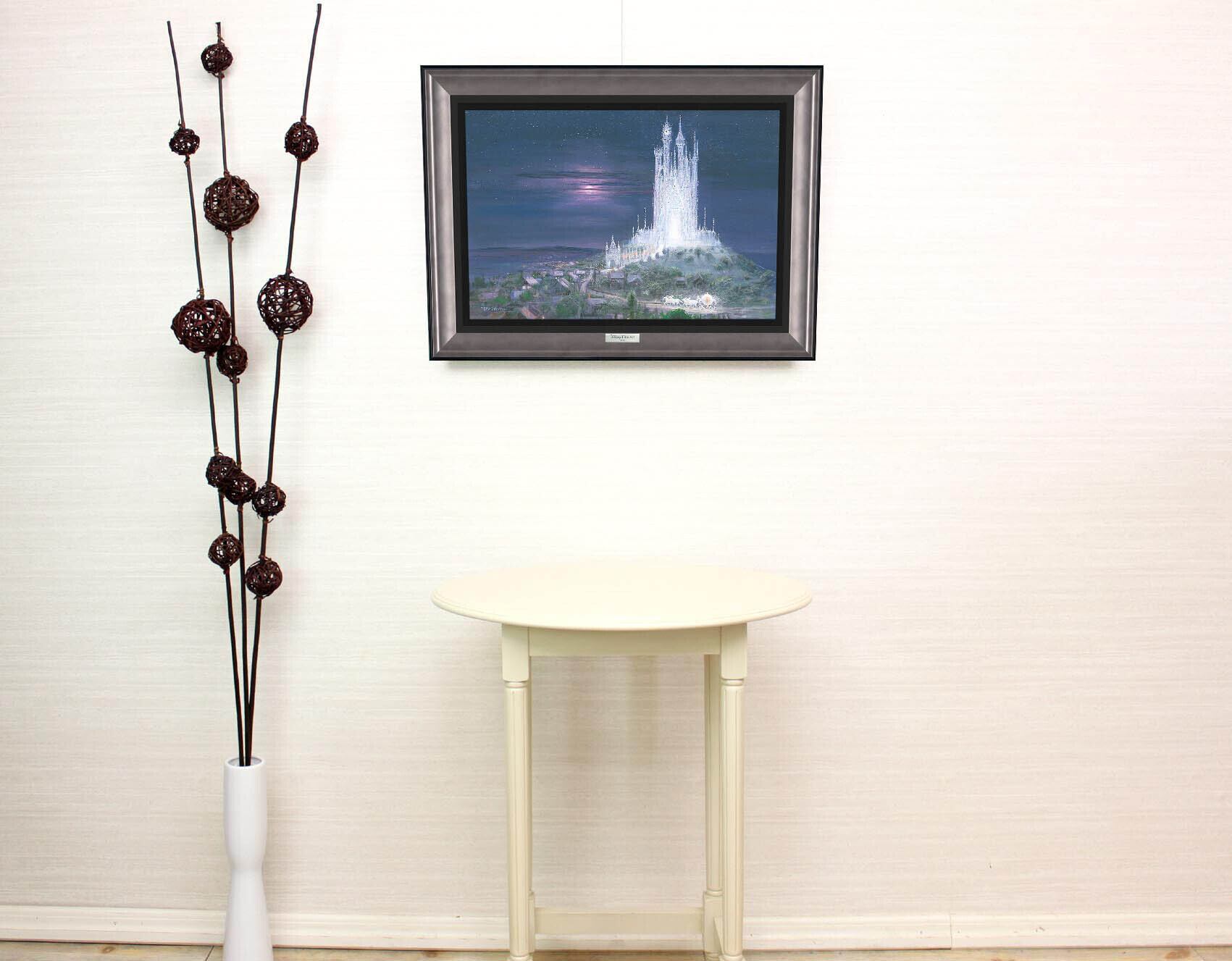 ディズニー絵画 シンデレラ ガラスの城 ディズニーアート ディズニーグッズ 作品証明書あり ディズニー絵画 ポスター