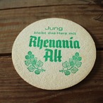ヴィンテージ ビールの厚紙コースター41 Rhenania alt Bier